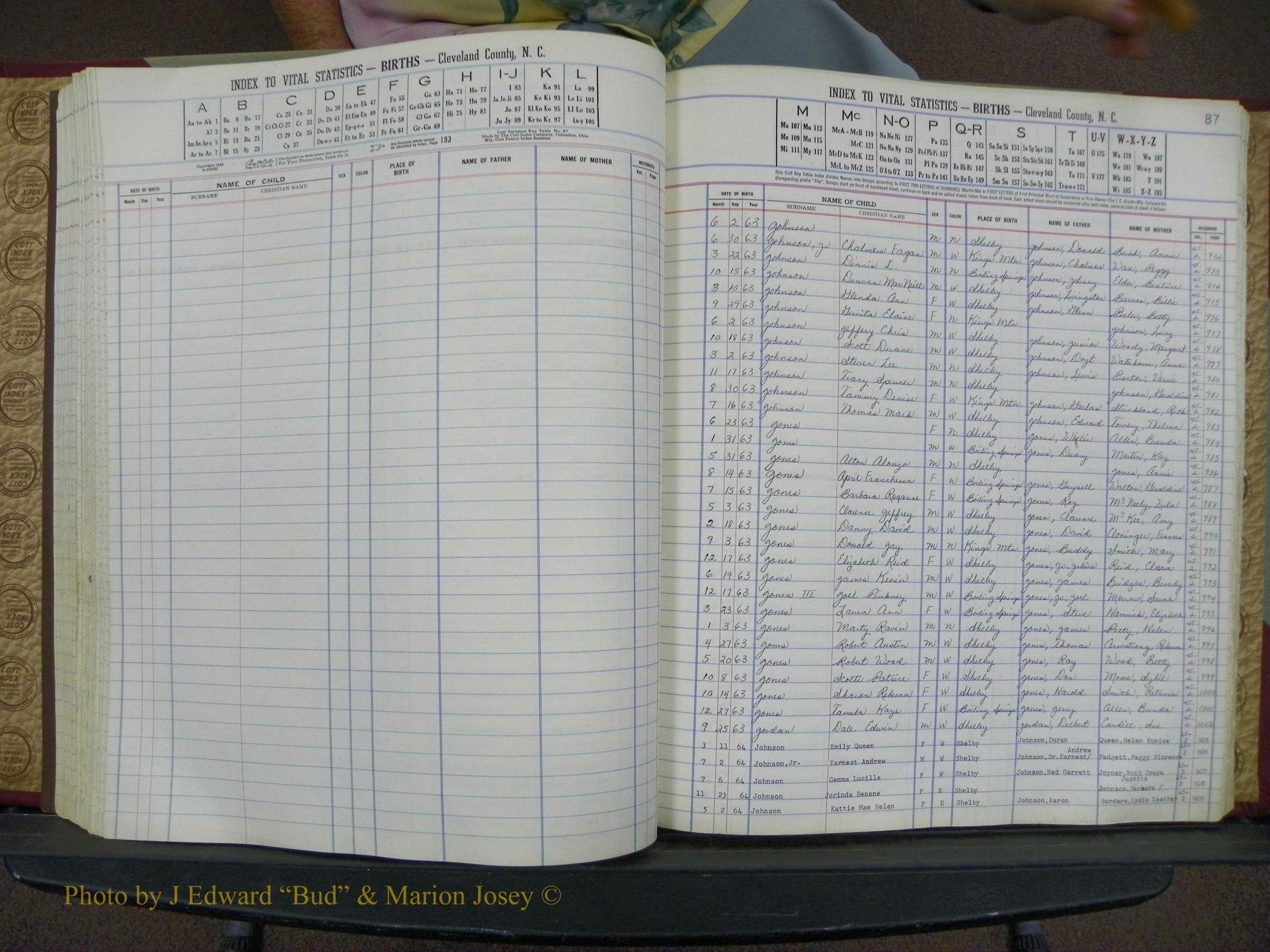 Cleveland Co, NC, Births, A-Z, 1963-1968 (98).JPG