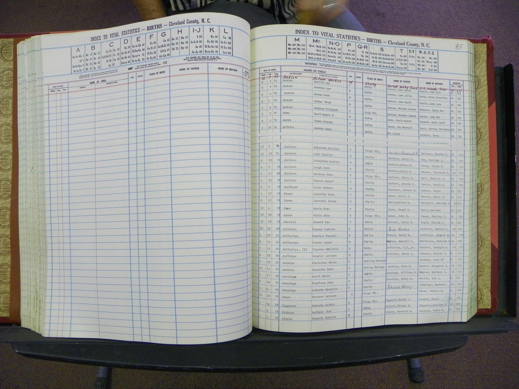 Cleveland Co, NC, Births, A-Z, 1978-1990 (141).JPG