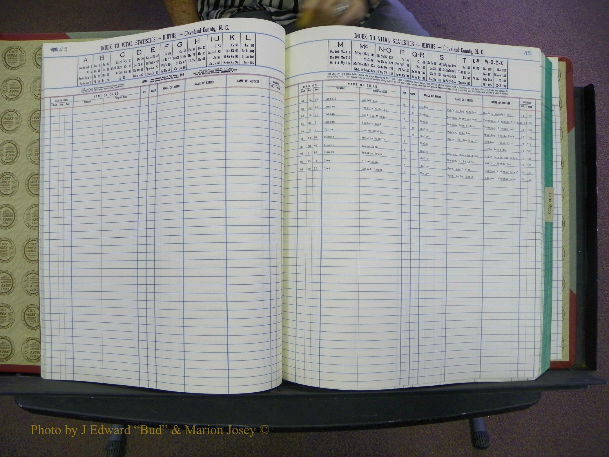 Cleveland Births, 1991-1992, + Delayed Book 2 023.JPG