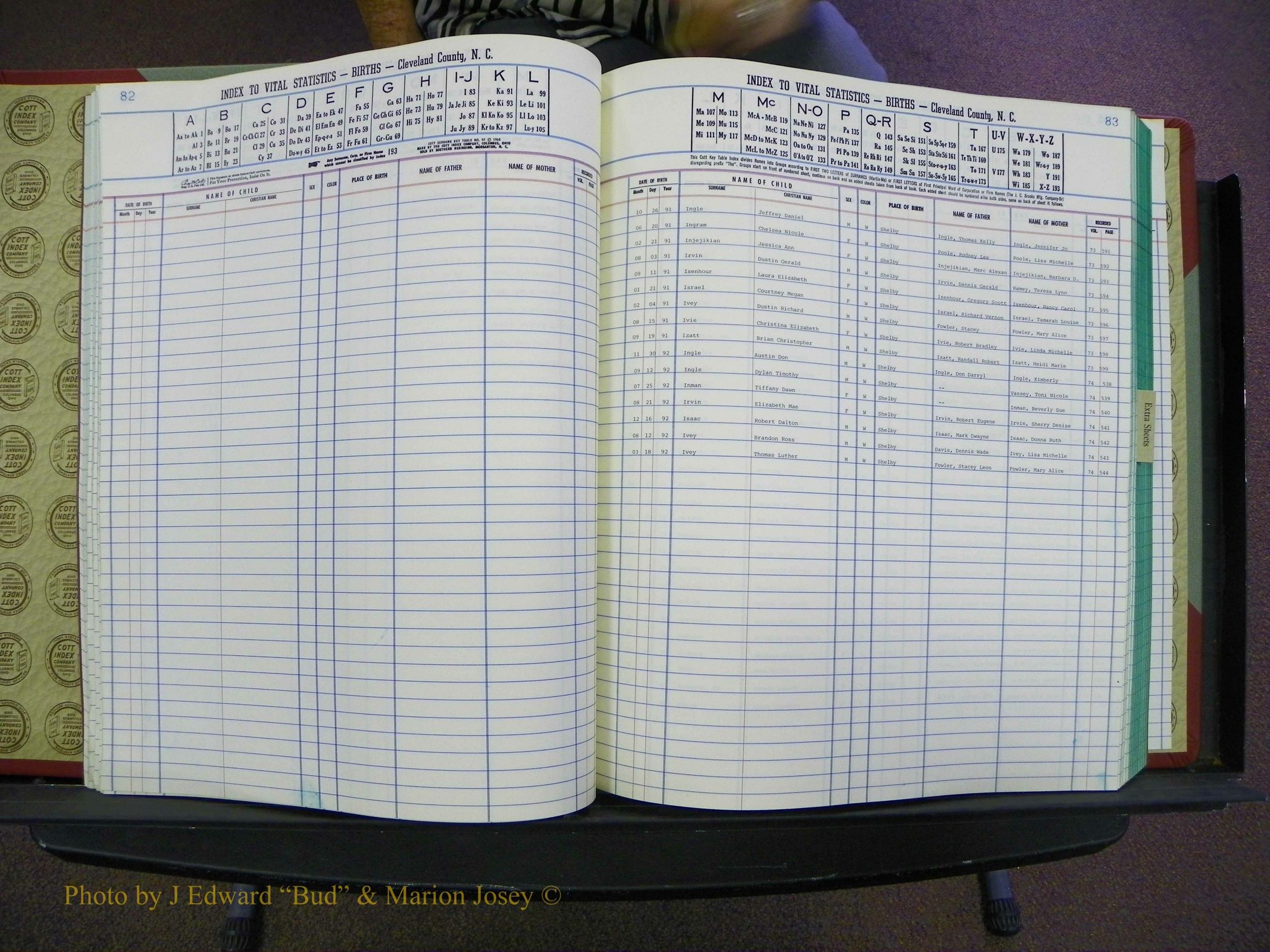 Cleveland Births, 1991-1992, + Delayed Book 2 044.JPG