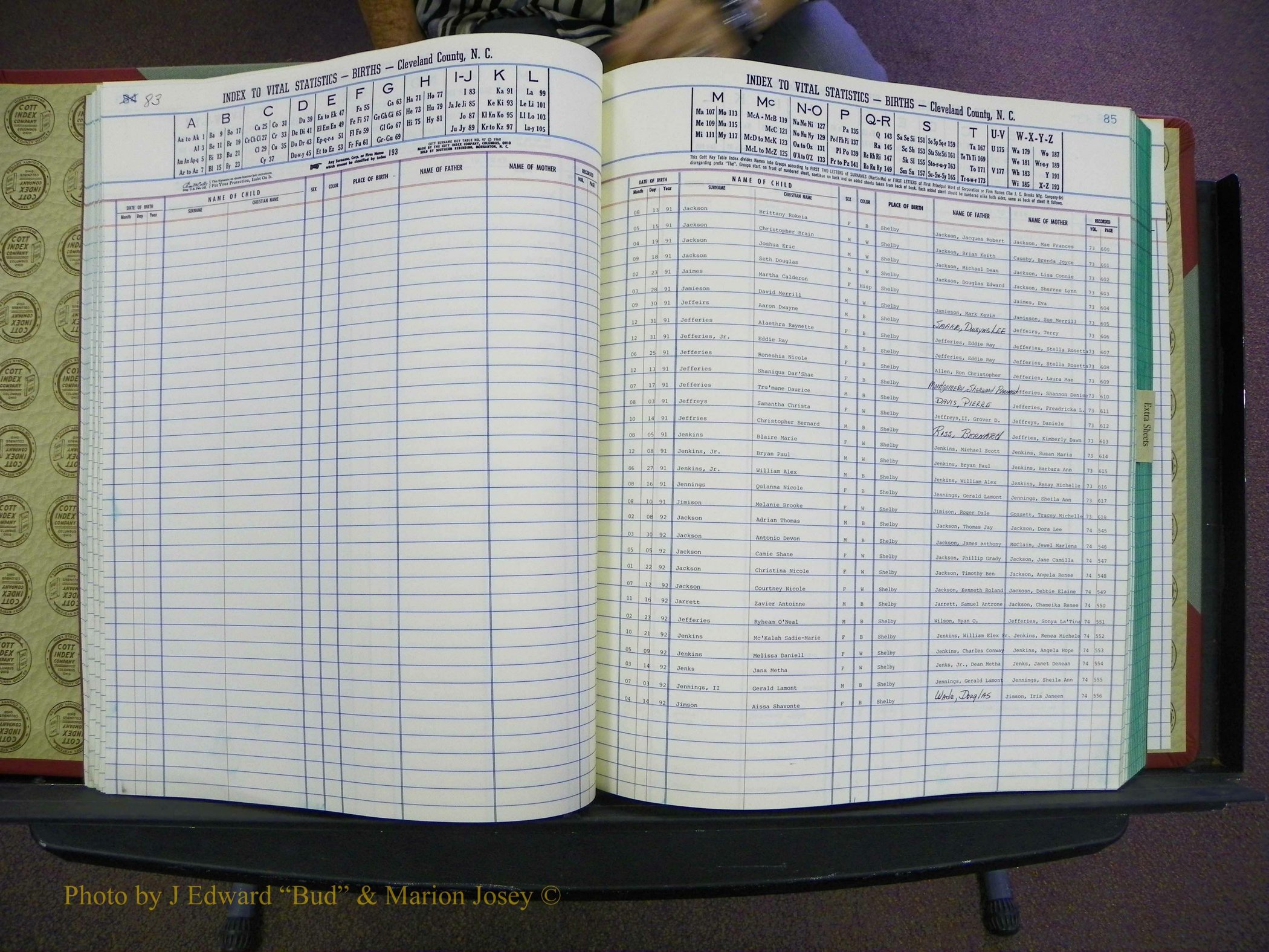 Cleveland Births, 1991-1992, + Delayed Book 2 045.JPG