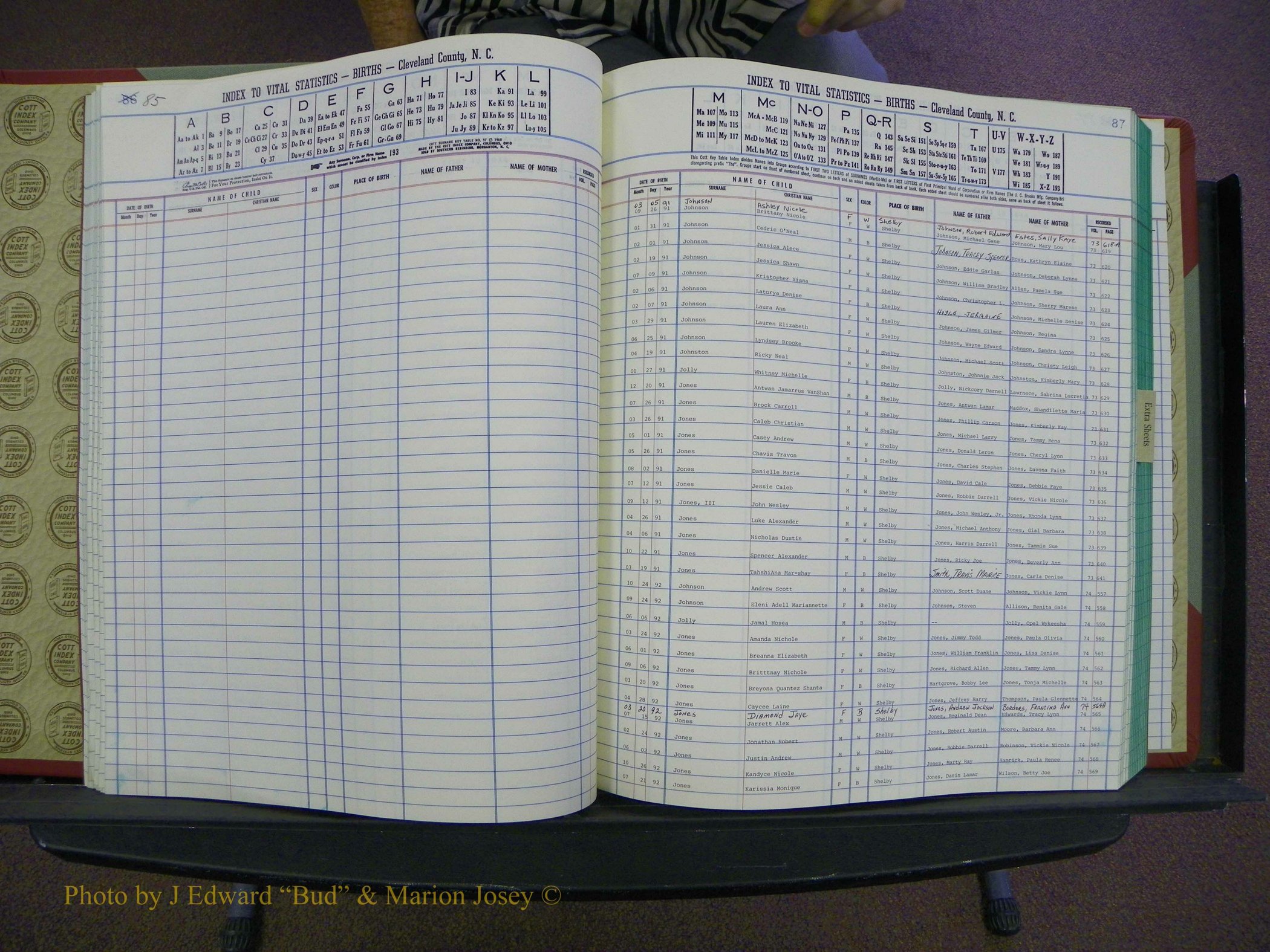 Cleveland Births, 1991-1992, + Delayed Book 2 047.JPG