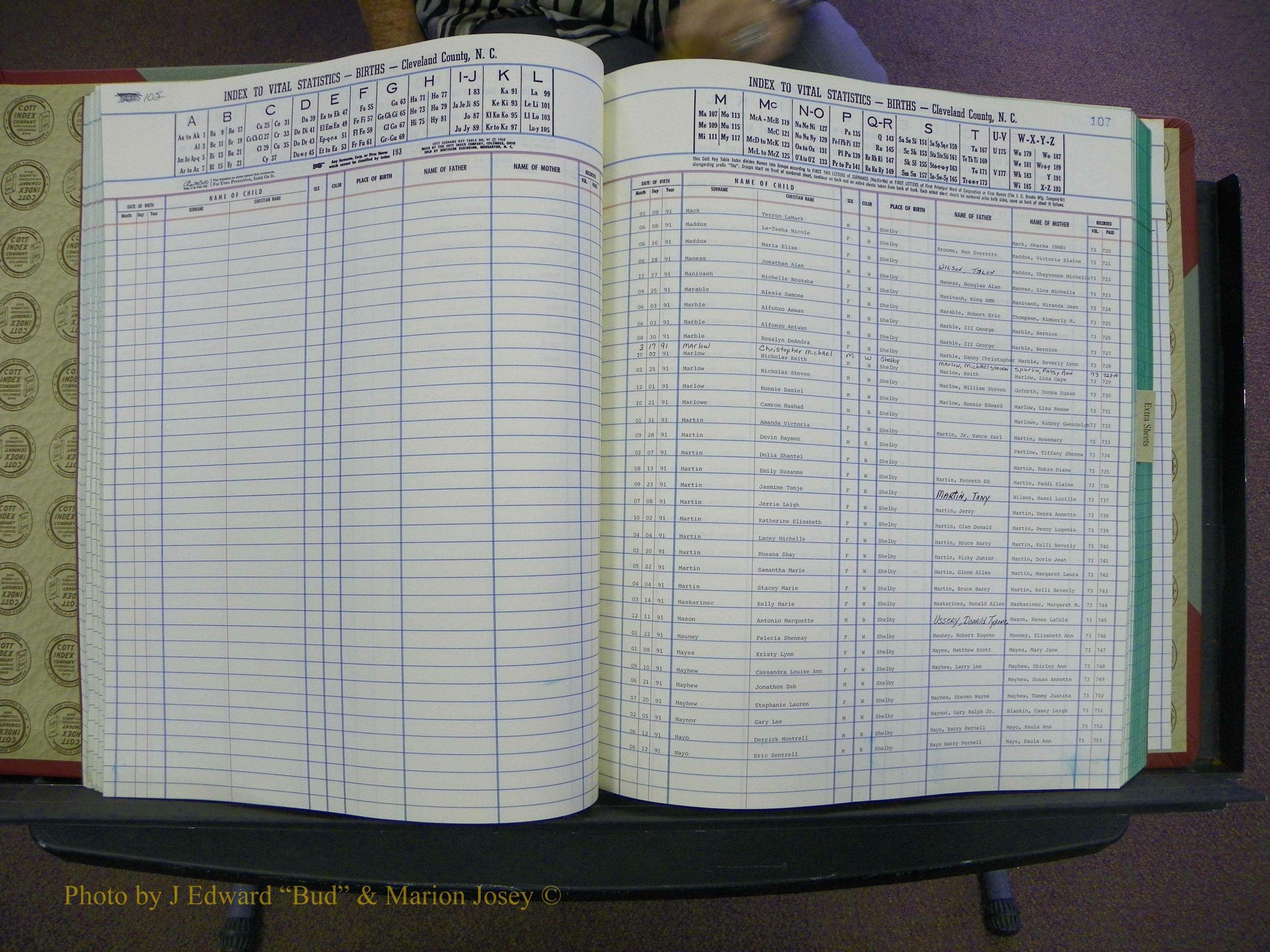 Cleveland Births, 1991-1992, + Delayed Book 2 055.JPG