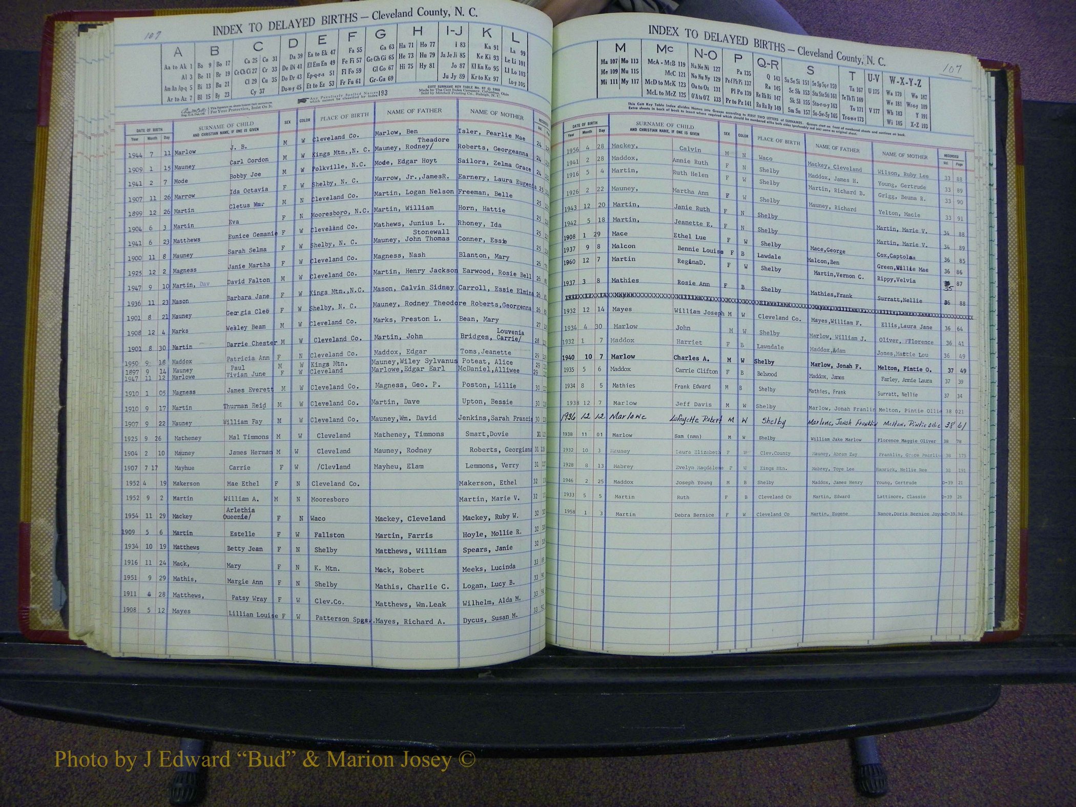 Cleveland Births, 1991-1992, + Delayed Book 2 166.JPG