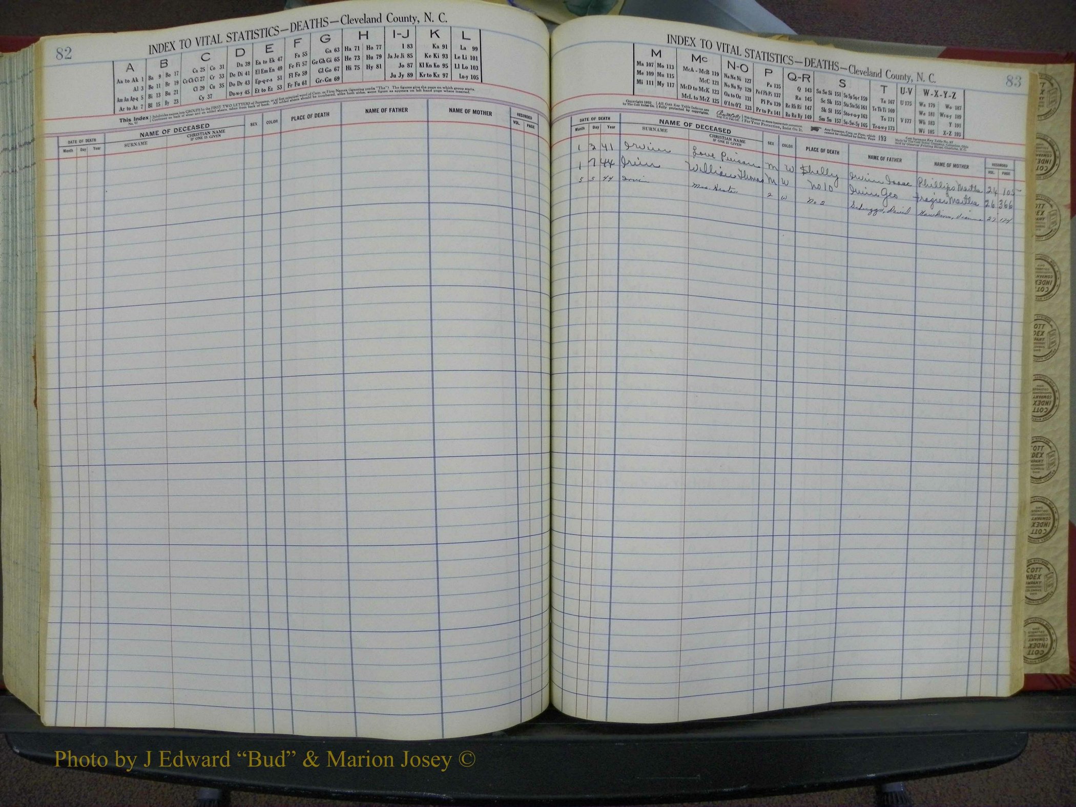 Cleveland Co, NC Deaths, A-Z, 1940-1945 (43).JPG