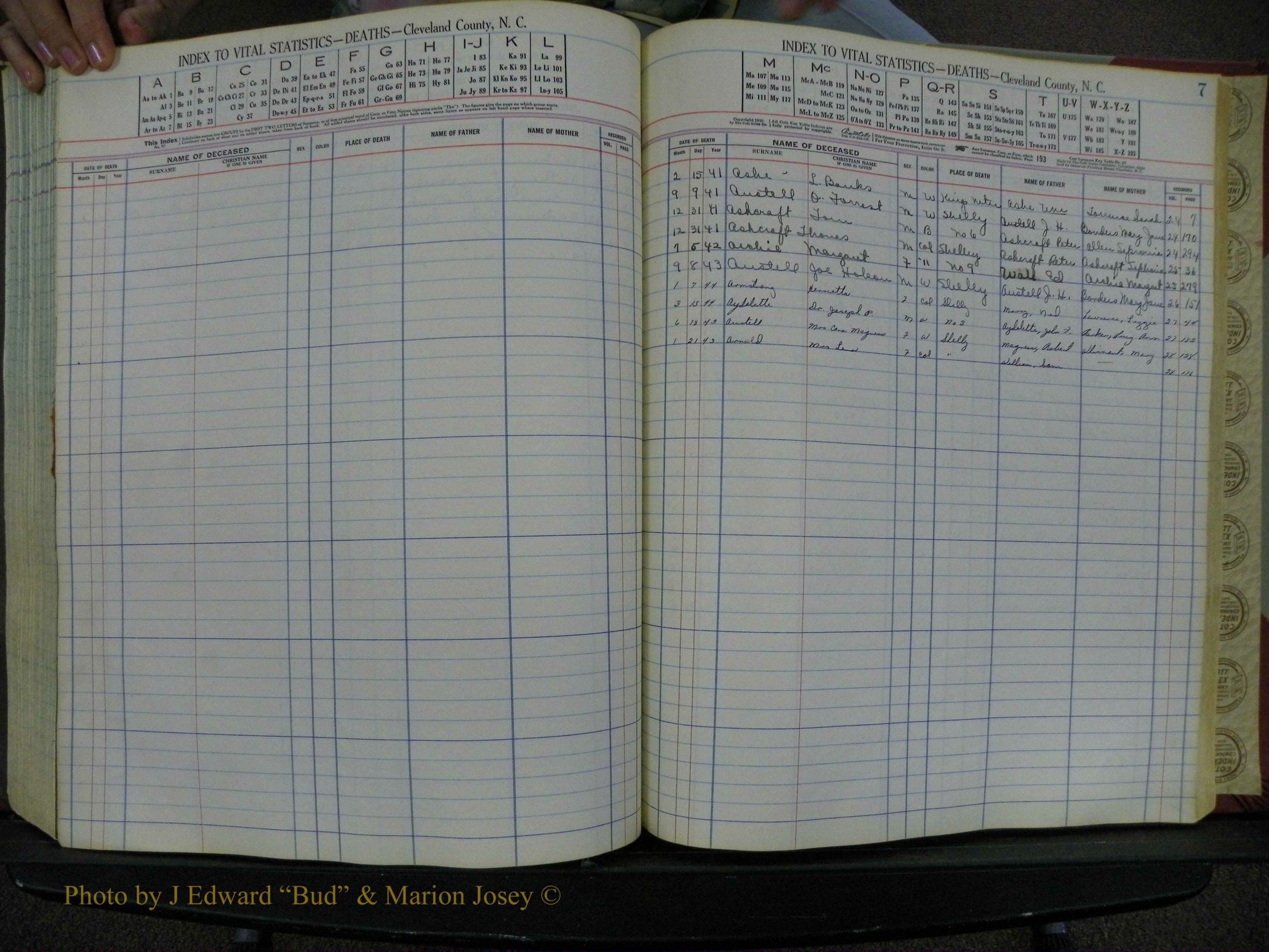 Cleveland Co, NC Deaths, A-Z, 1940-1945 (5).JPG