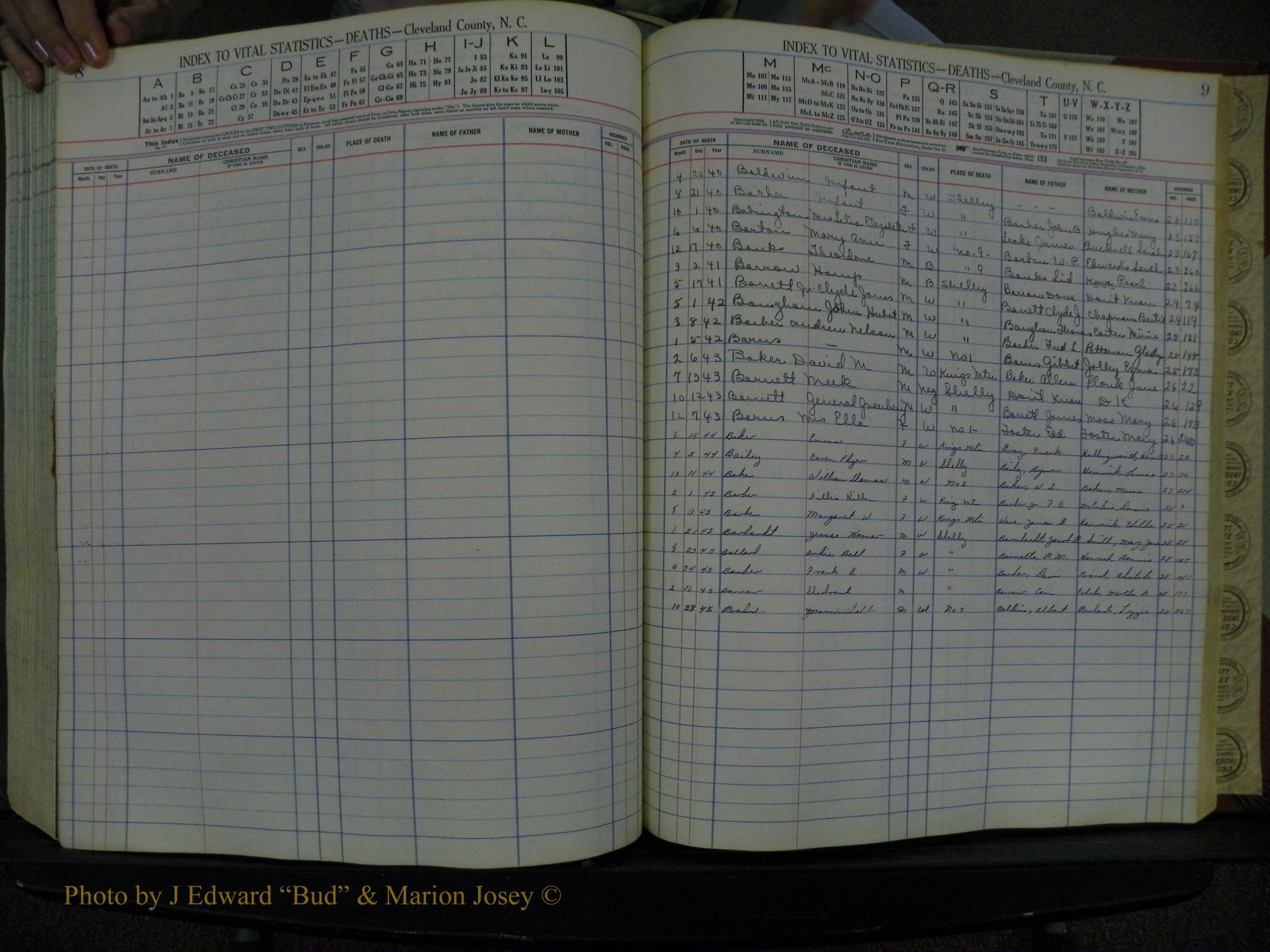 Cleveland Co, NC Deaths, A-Z, 1940-1945 (6).JPG