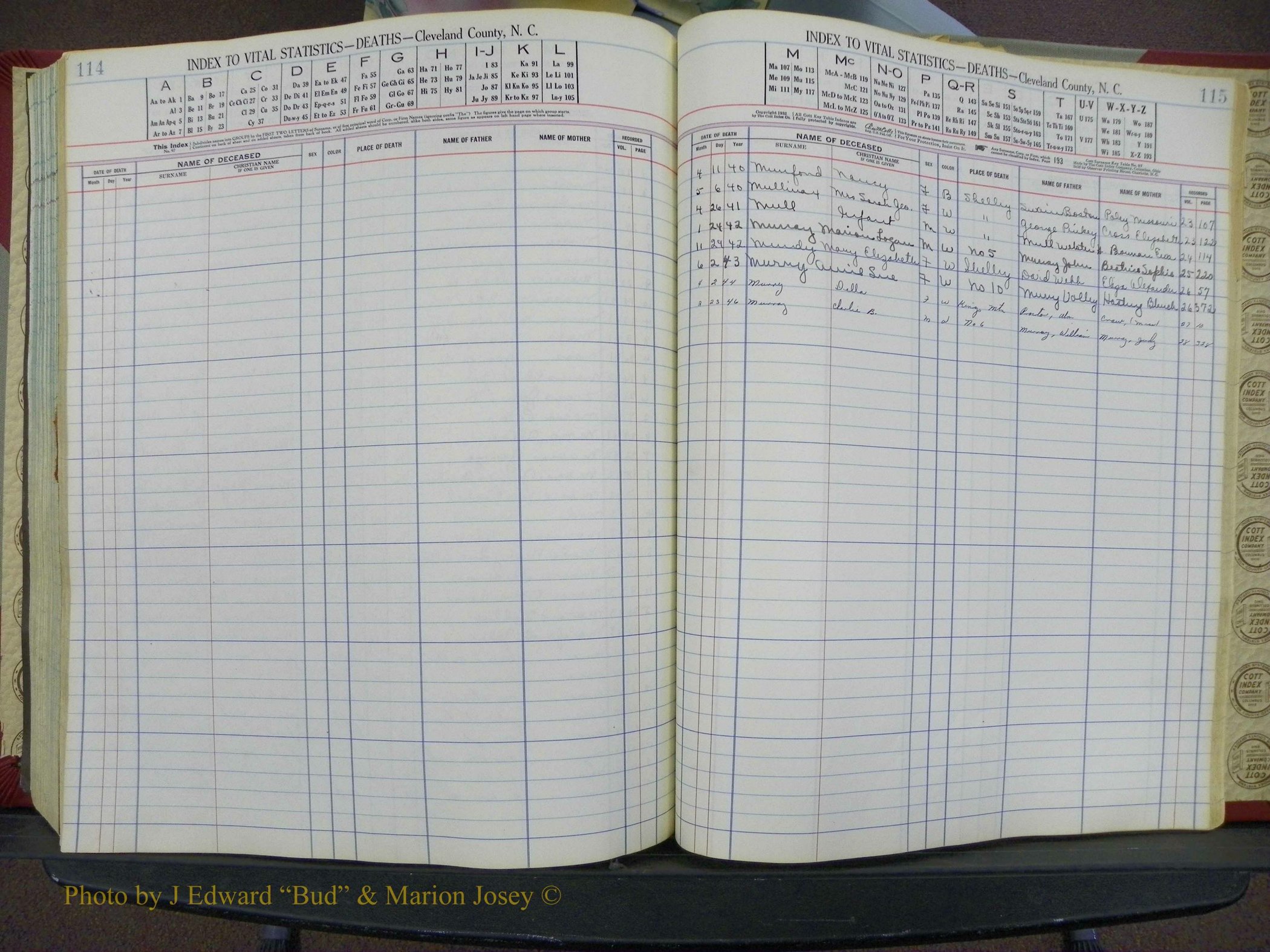 Cleveland Co, NC Deaths, A-Z, 1940-1945 (60).JPG