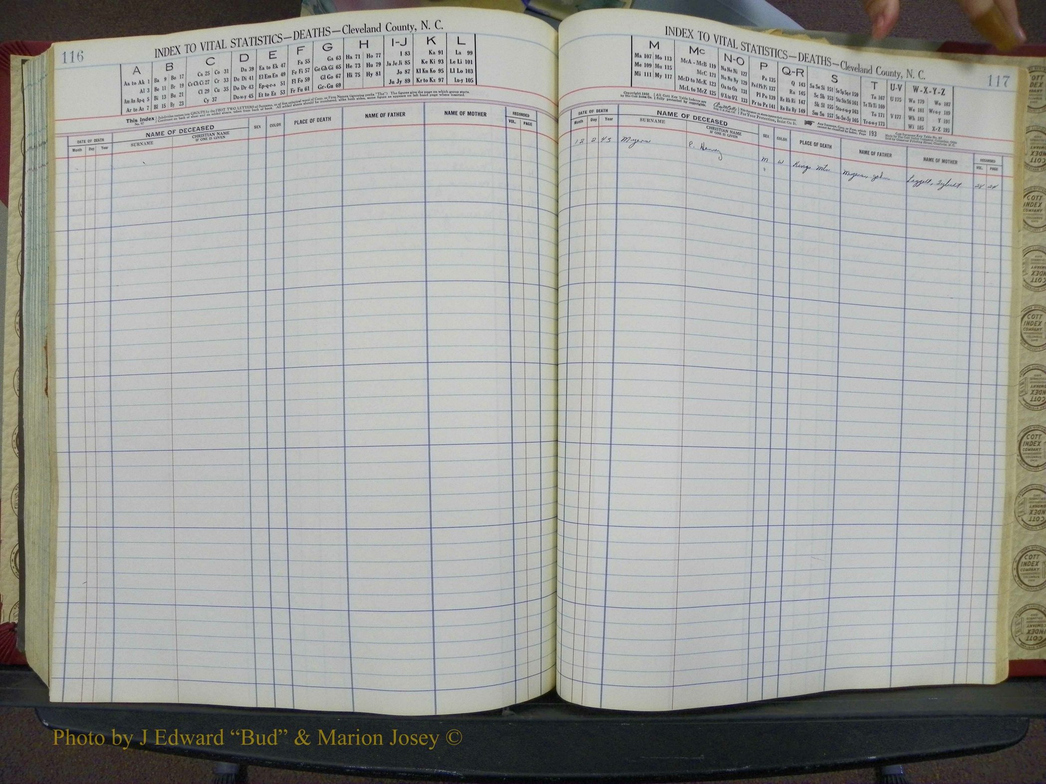 Cleveland Co, NC Deaths, A-Z, 1940-1945 (61).JPG