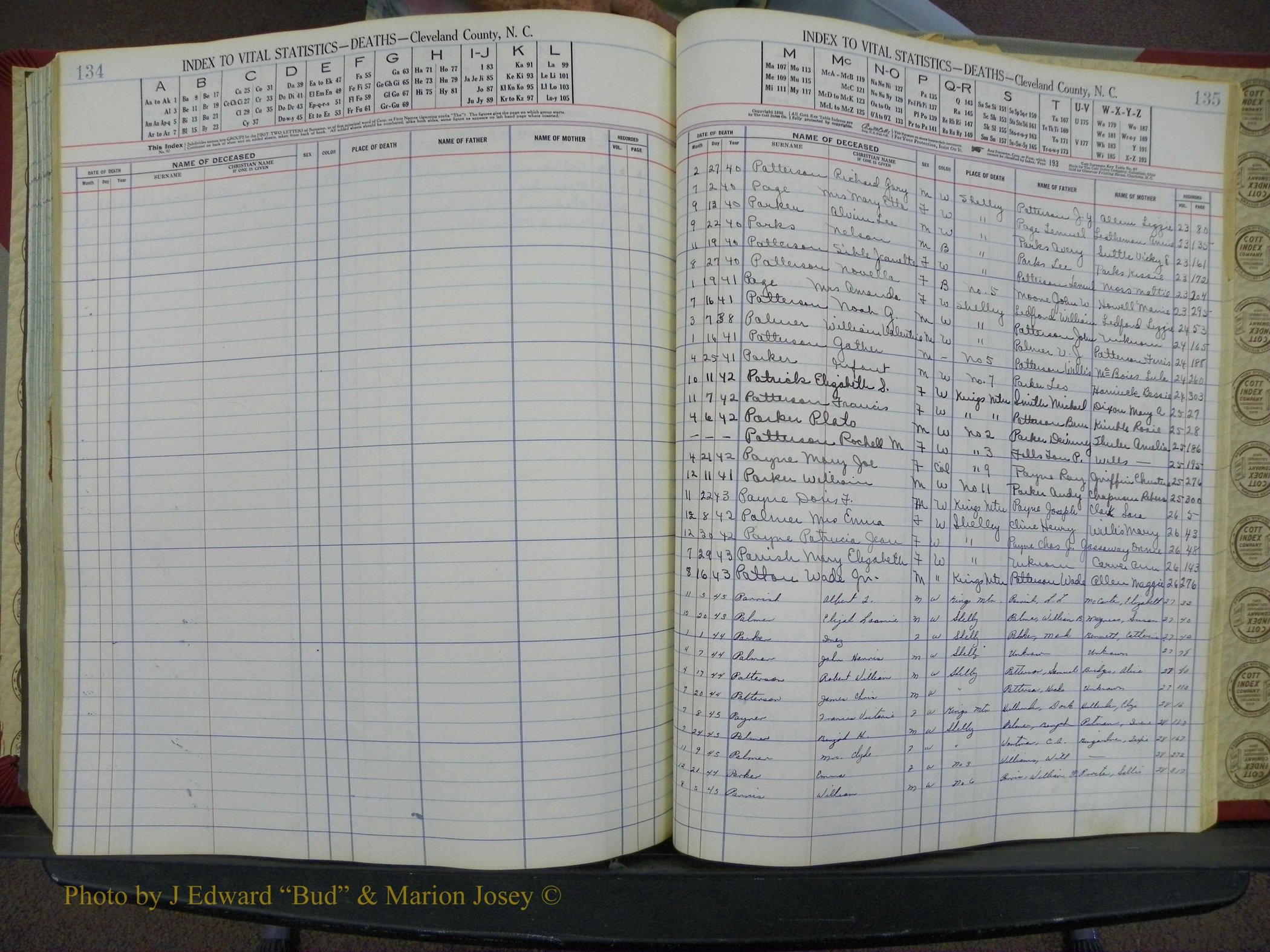 Cleveland Co, NC Deaths, A-Z, 1940-1945 (70).JPG