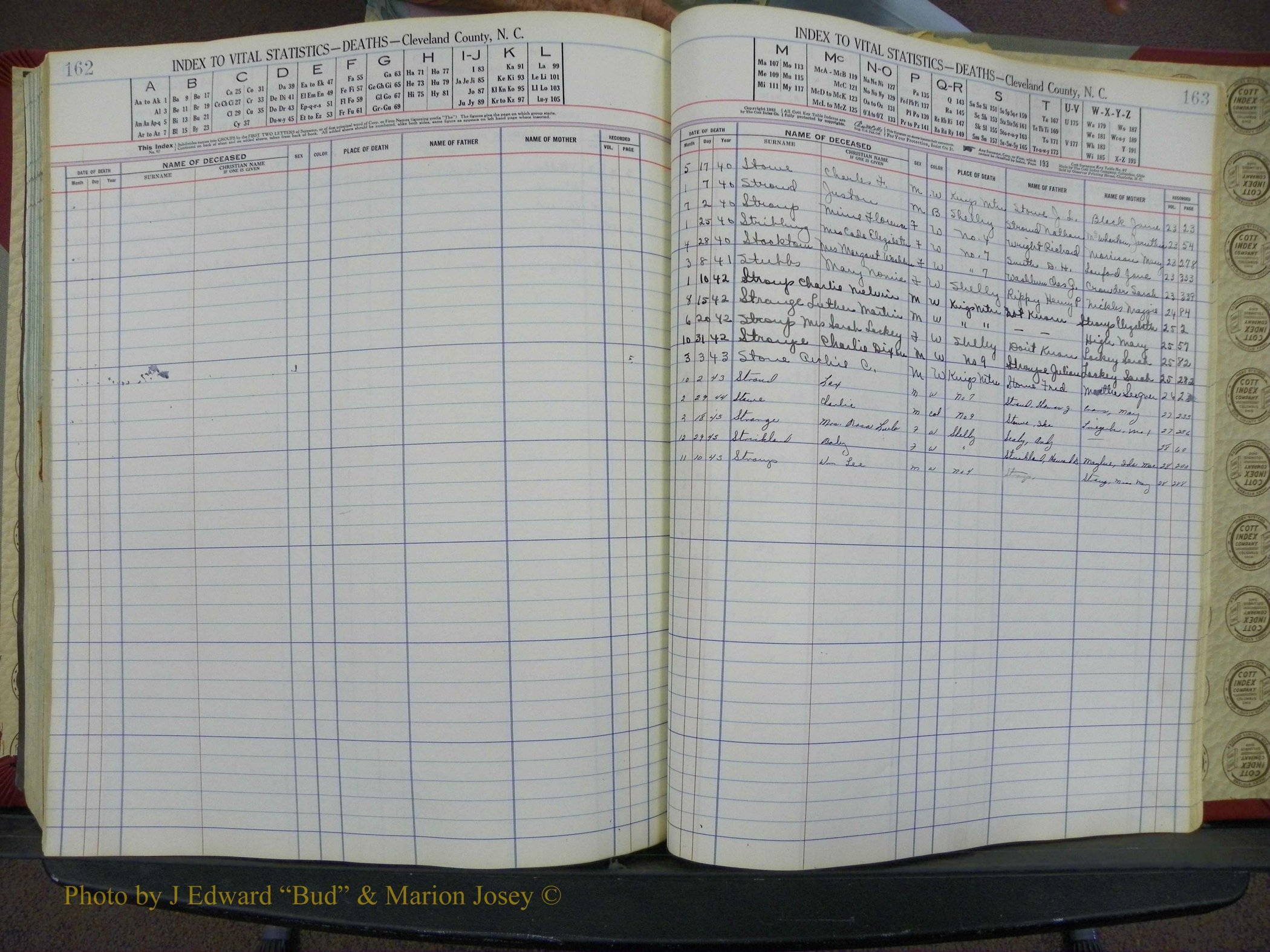 Cleveland Co, NC Deaths, A-Z, 1940-1945 (83).JPG