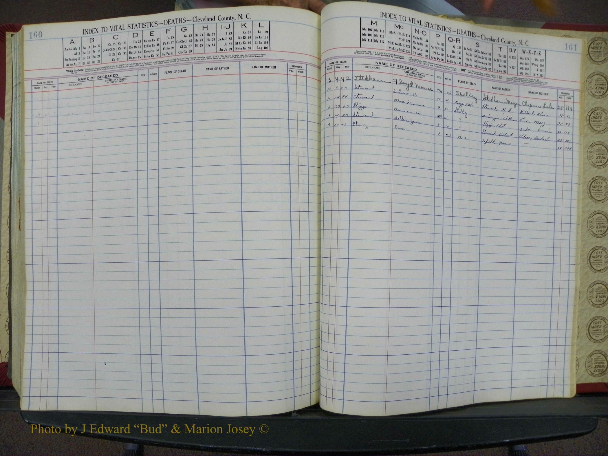 Cleveland Co, NC Deaths, A-Z, 1940-1945 (84).JPG