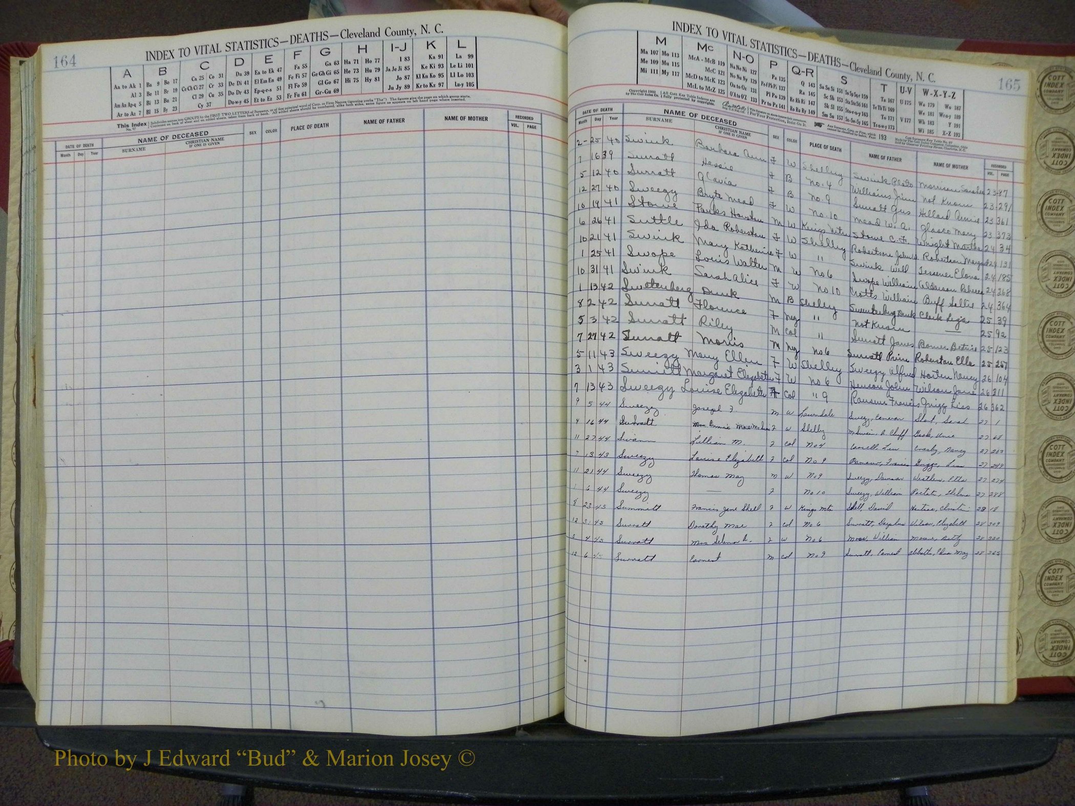 Cleveland Co, NC Deaths, A-Z, 1940-1945 (85).JPG