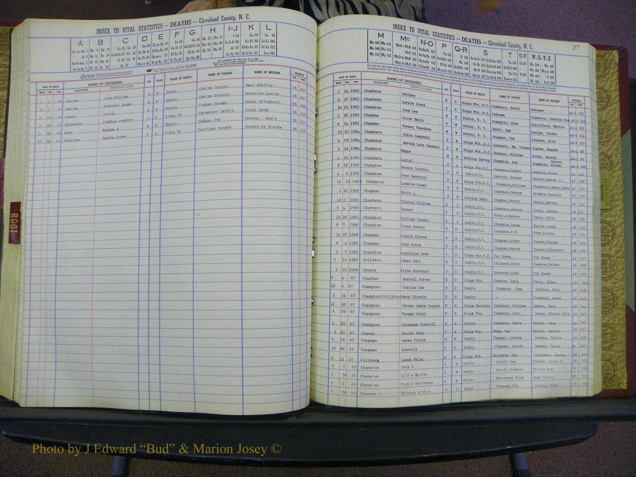 Cleveland Co, NC Deaths, A-Z, 1957-1968 (122).JPG