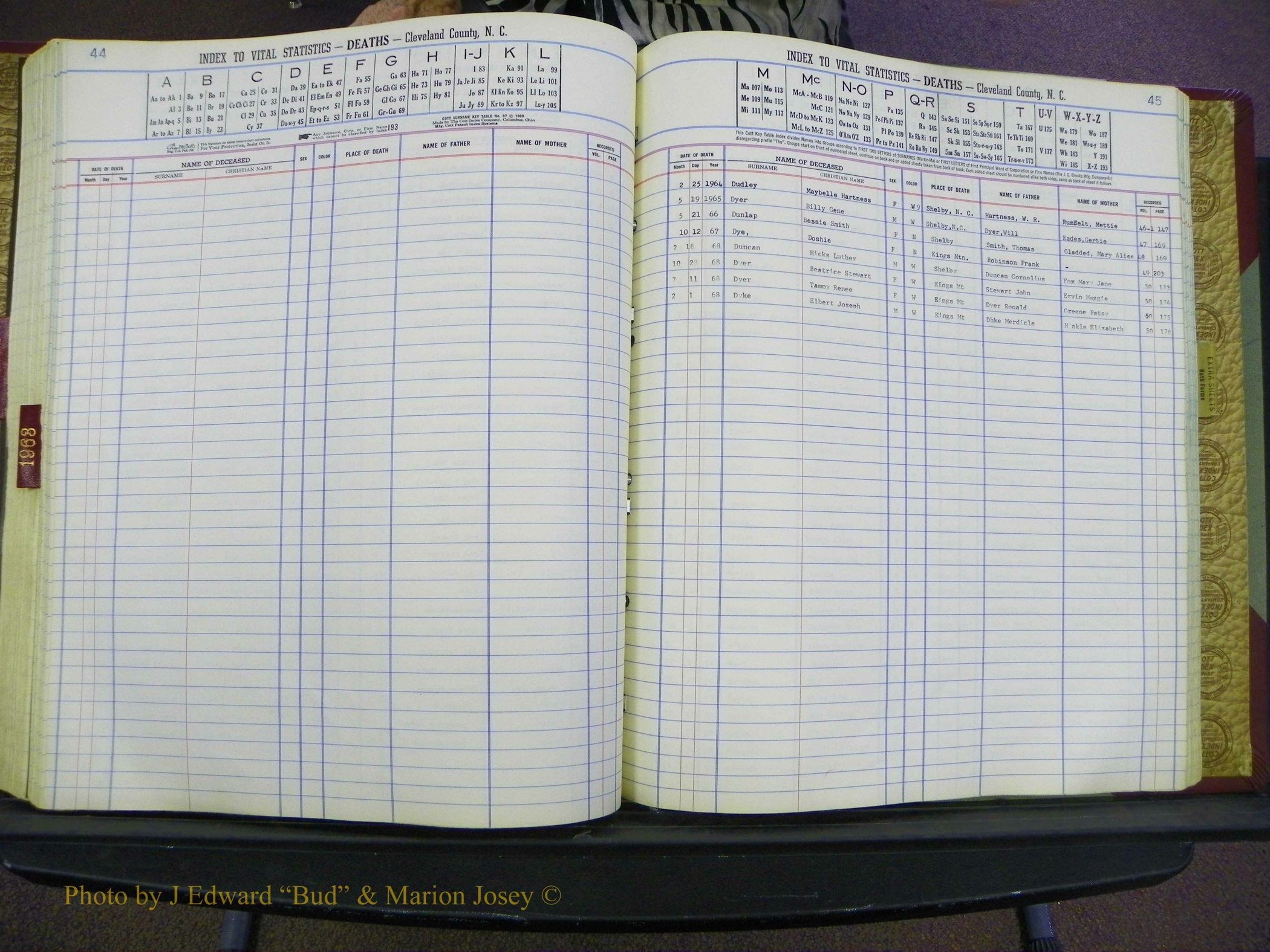Cleveland Co, NC Deaths, A-Z, 1957-1968 (131).JPG
