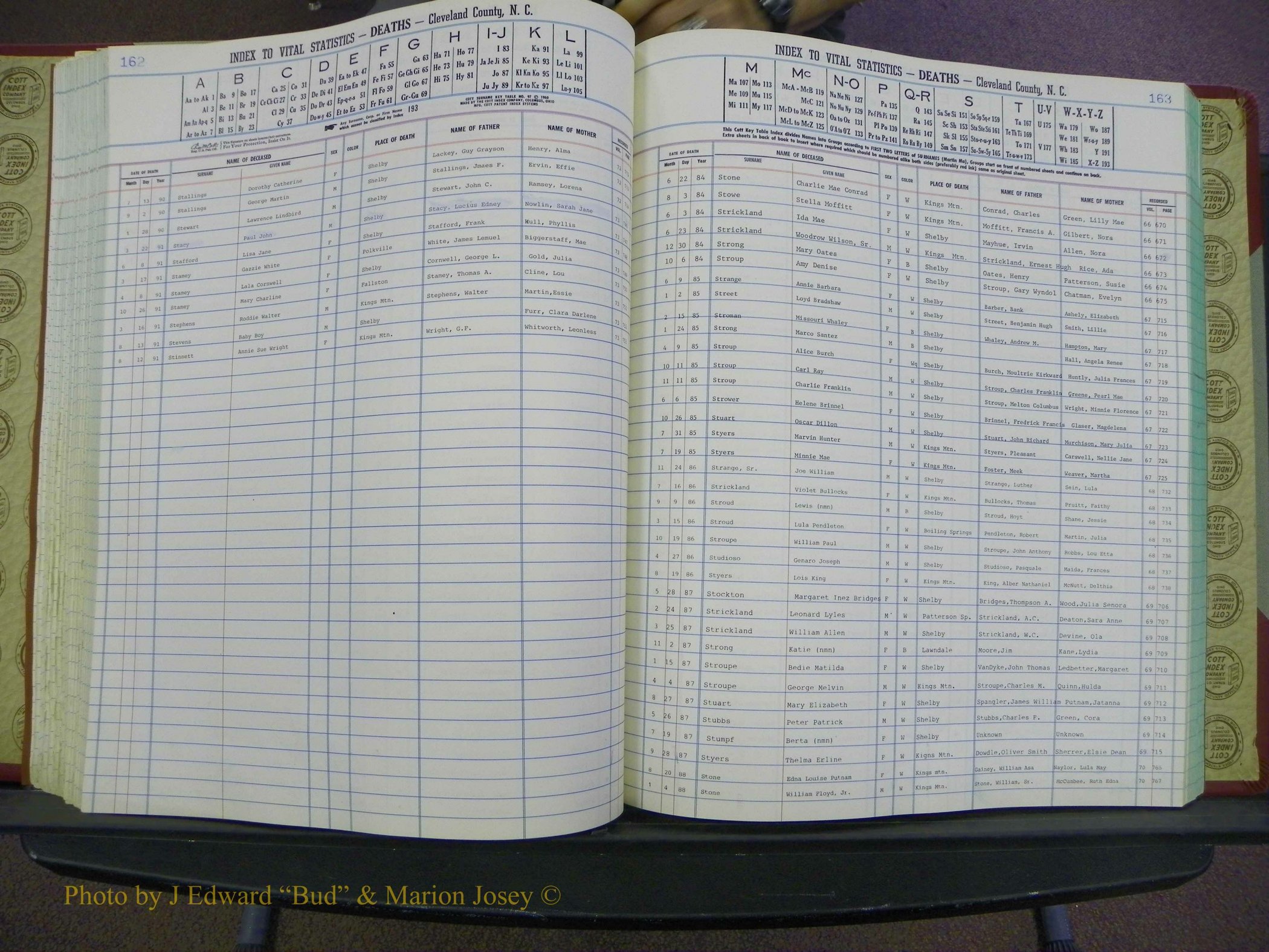 Cleveland Co, NC Deaths, A-Z, 1984-1992 (144).JPG