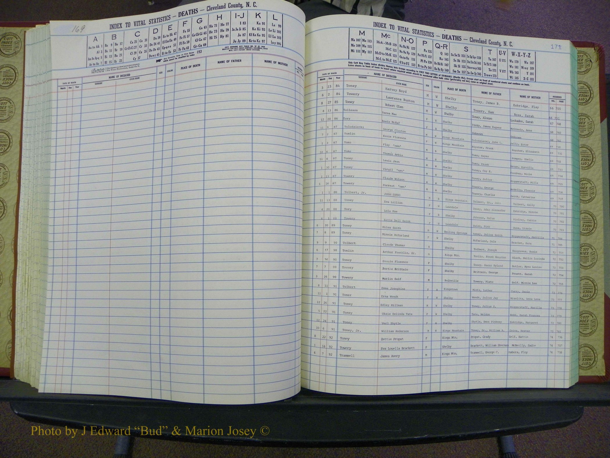 Cleveland Co, NC Deaths, A-Z, 1984-1992 (150).JPG