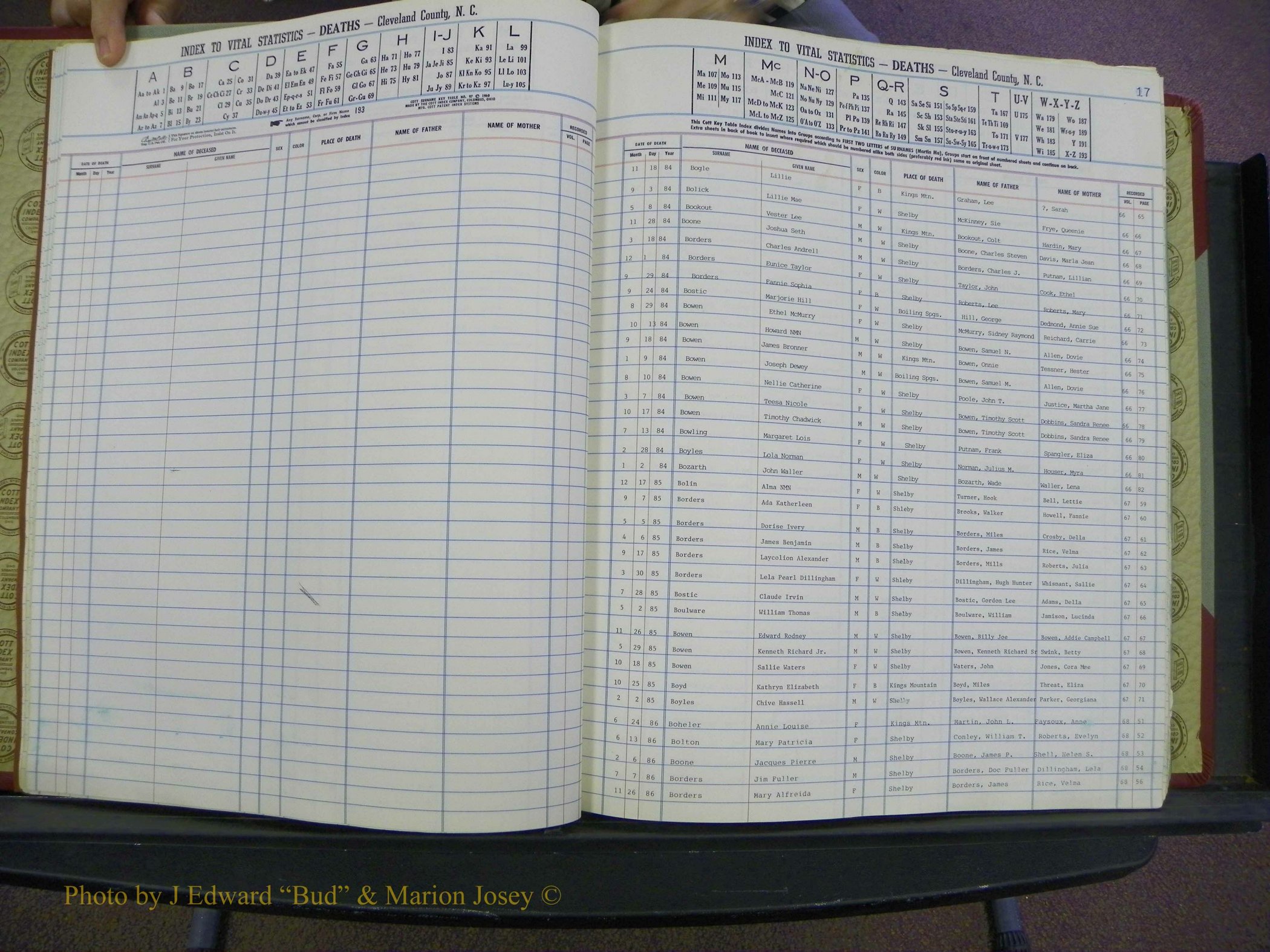 Cleveland Co, NC Deaths, A-Z, 1984-1992 (16).JPG