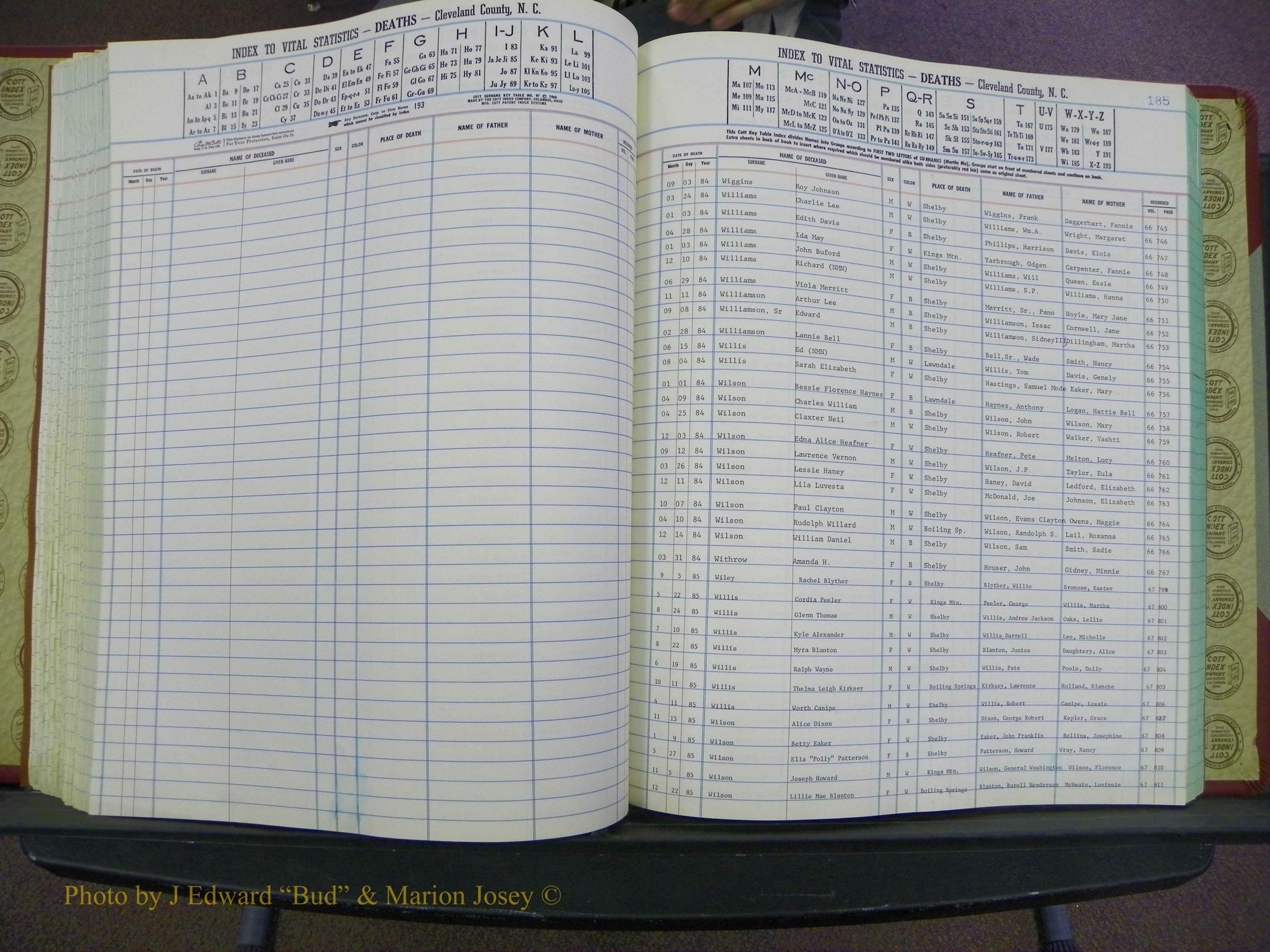 Cleveland Co, NC Deaths, A-Z, 1984-1992 (160).JPG