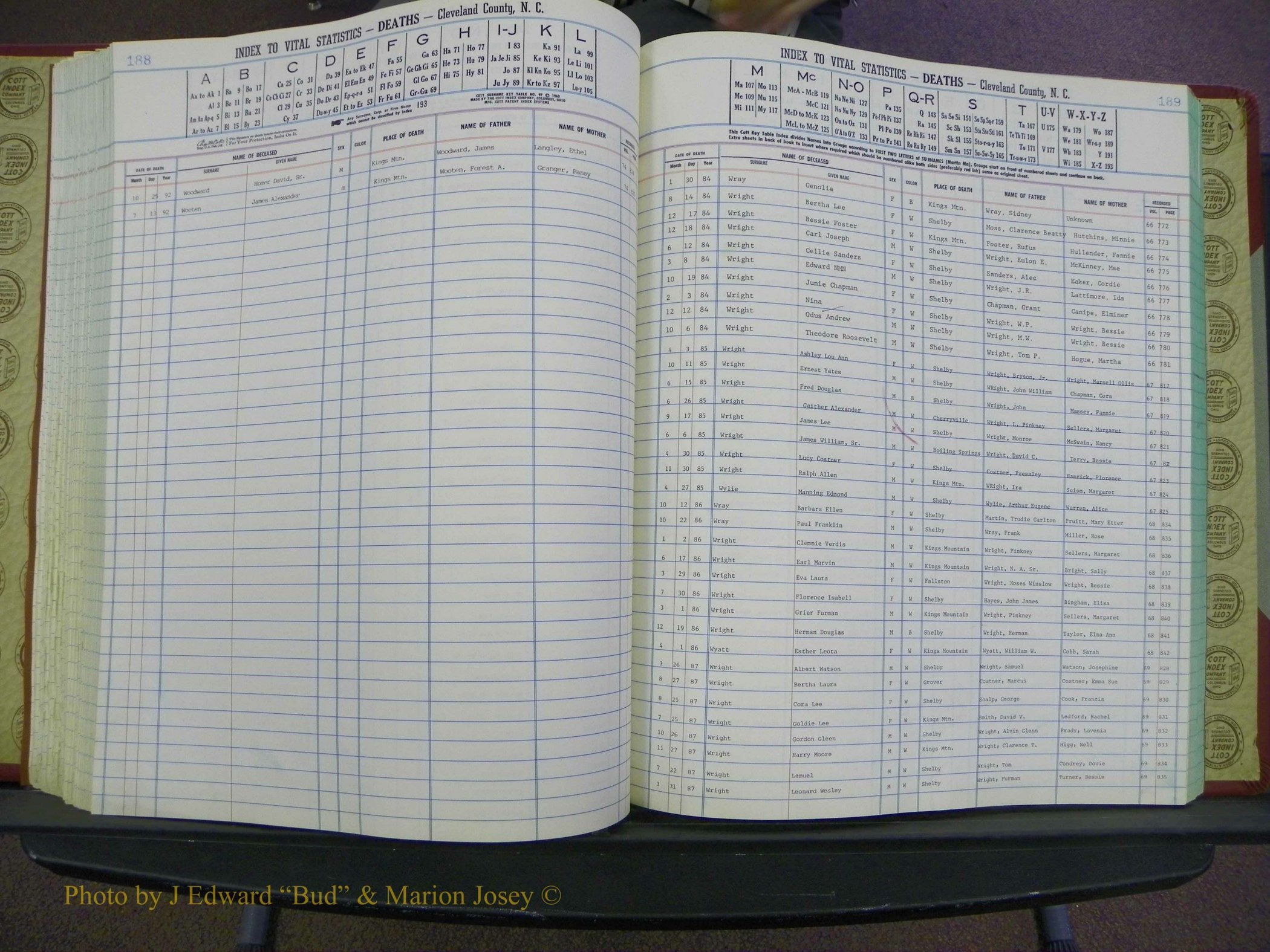 Cleveland Co, NC Deaths, A-Z, 1984-1992 (165).JPG