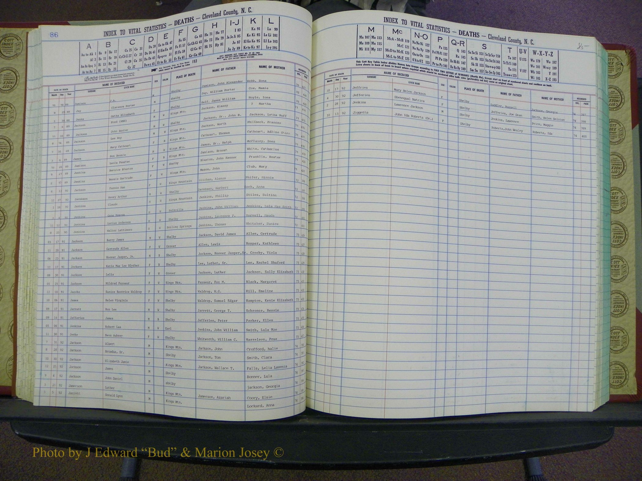 Cleveland Co, NC Deaths, A-Z, 1984-1992 (78).JPG