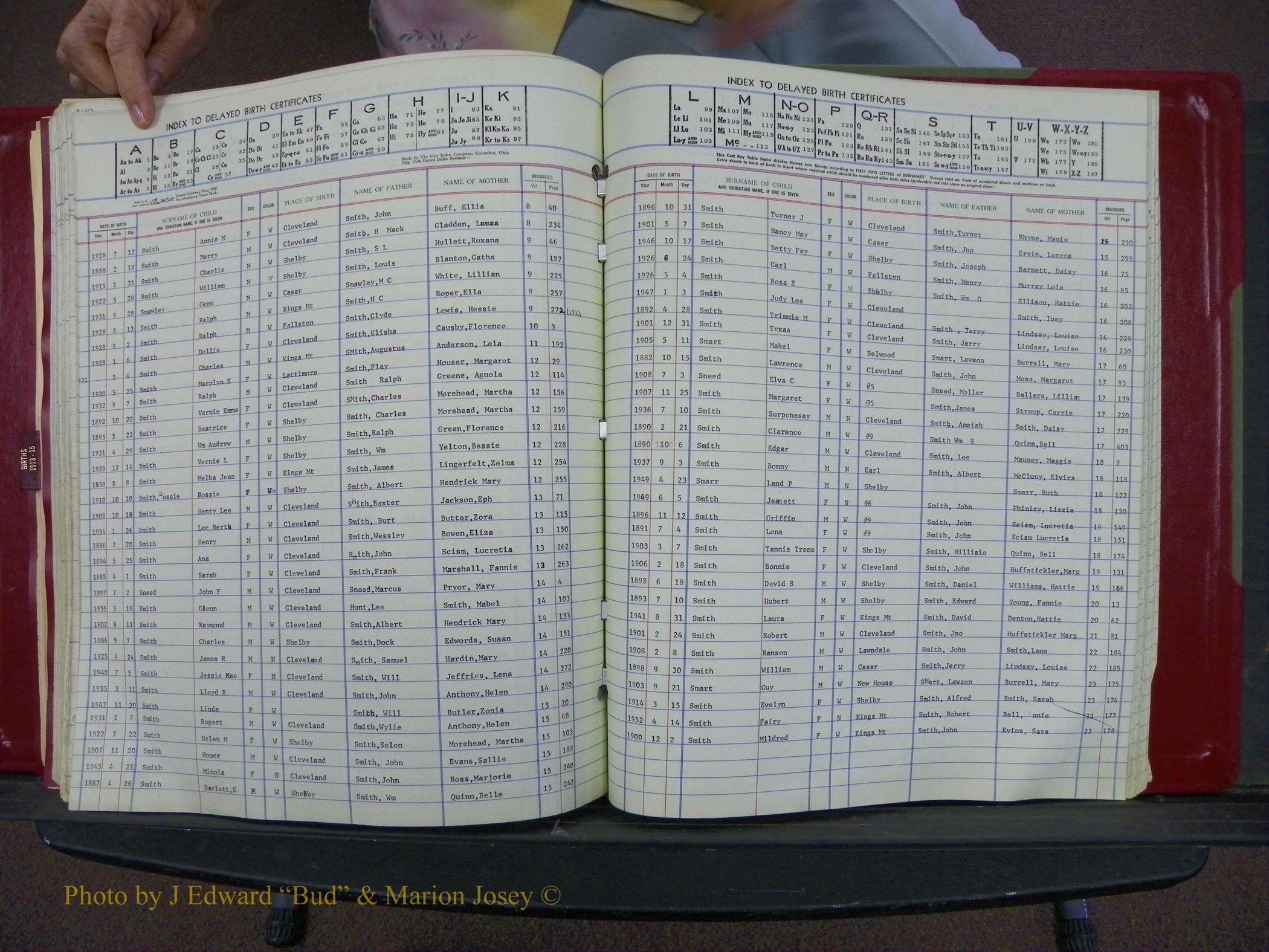 Cleveland Co, NC Delayed Births Thru 1960 (170).JPG
