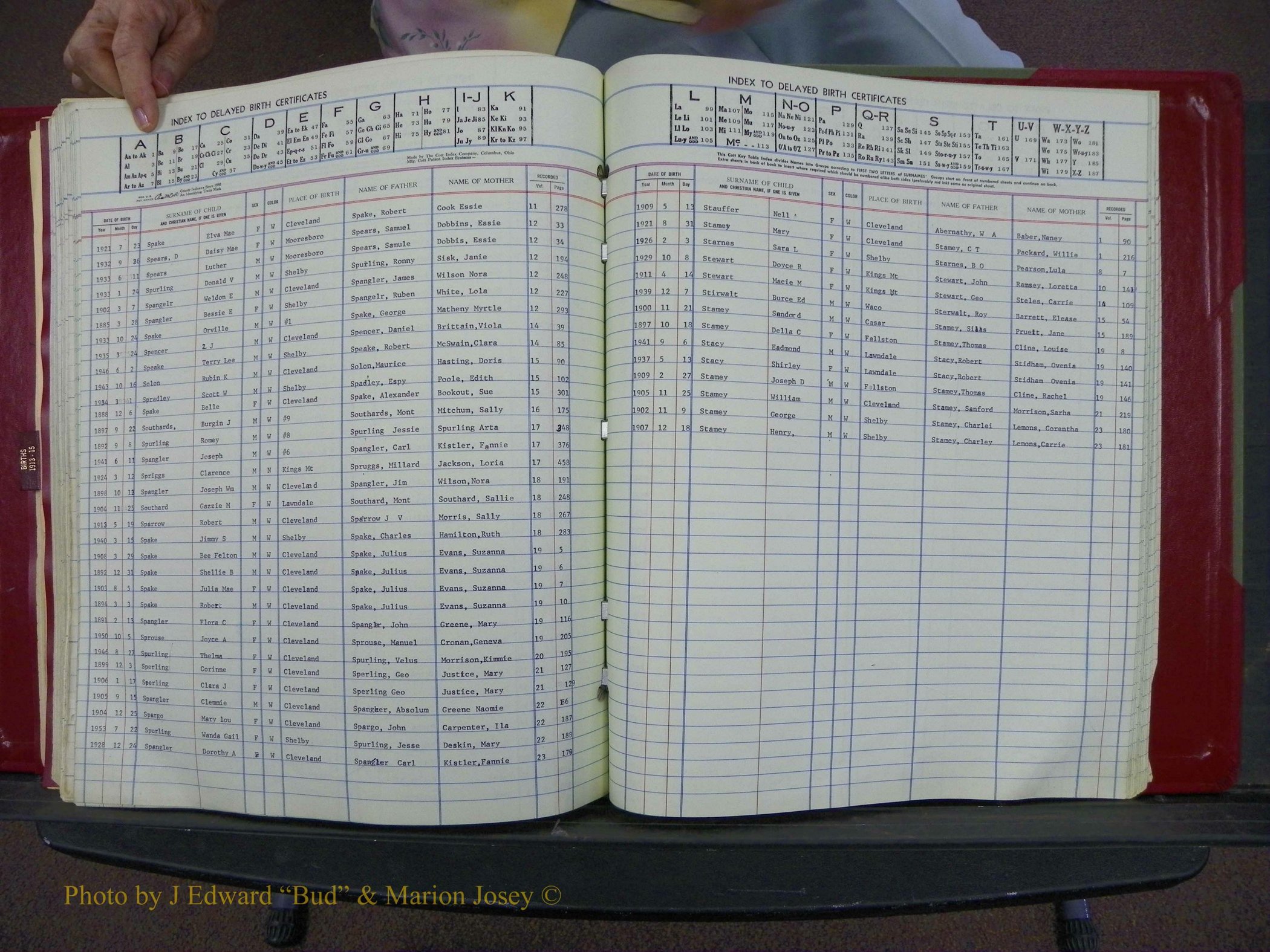 Cleveland Co, NC Delayed Births Thru 1960 (172).JPG