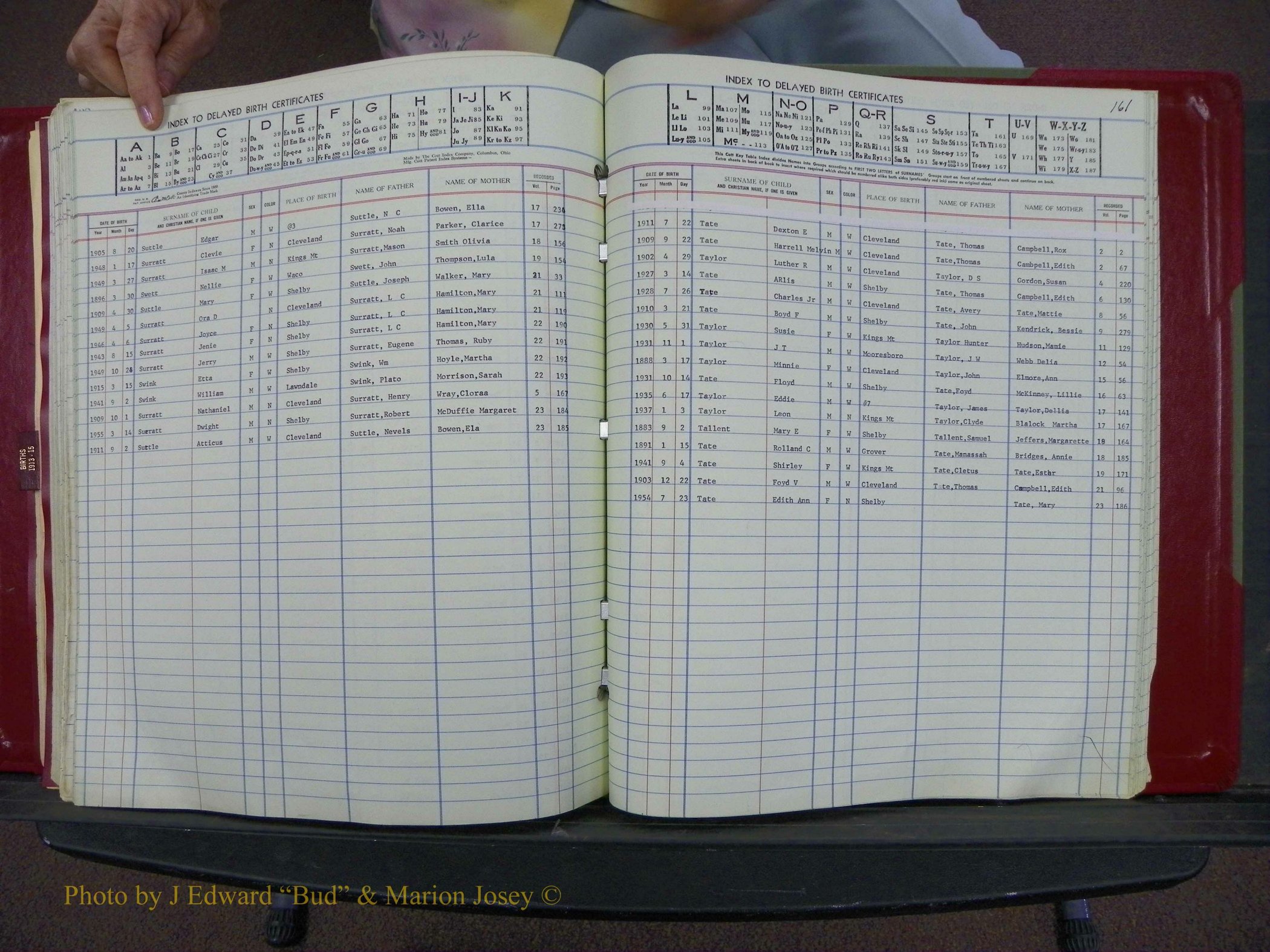 Cleveland Co, NC Delayed Births Thru 1960 (175).JPG