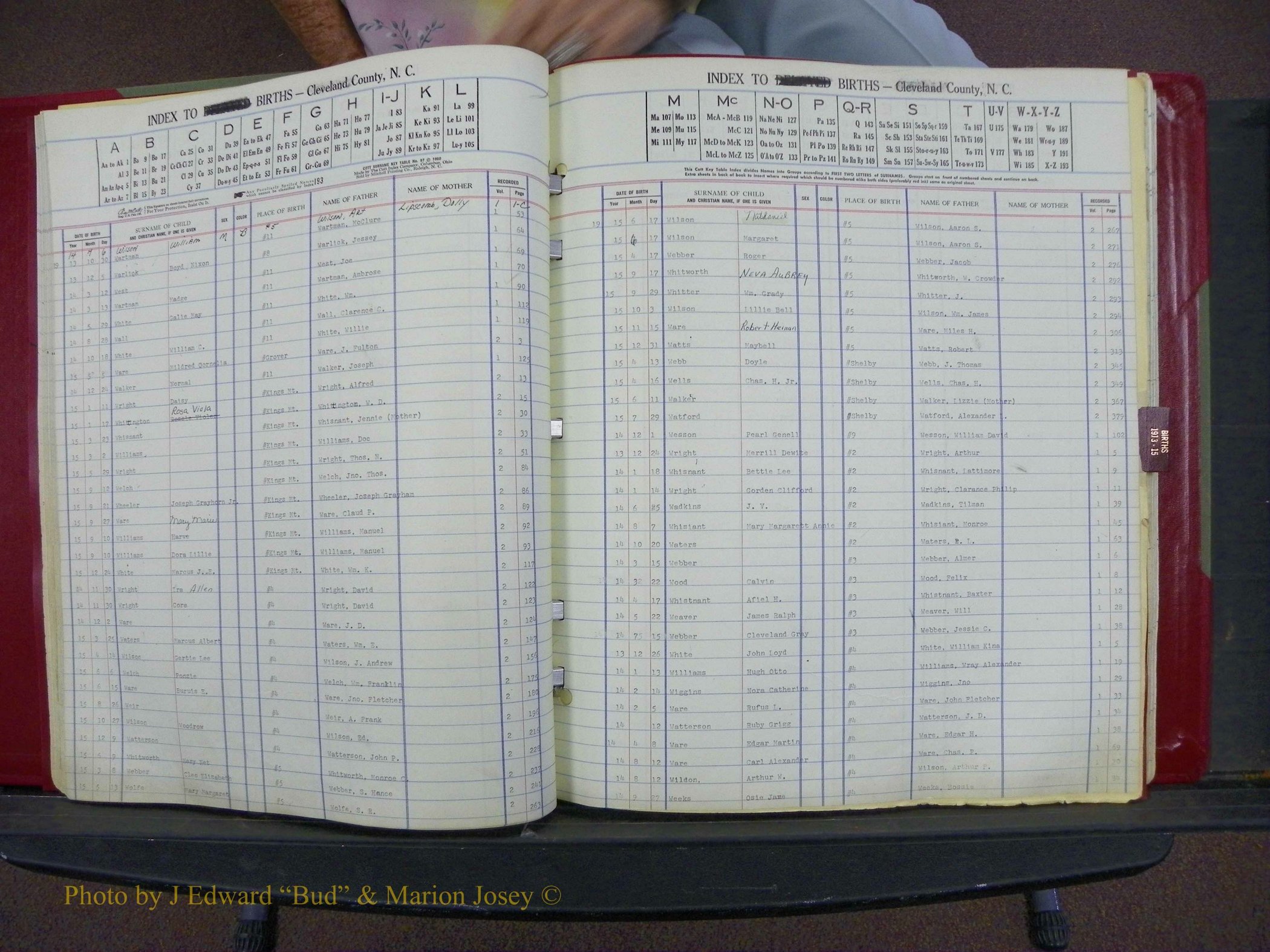 Cleveland Co, NC Delayed Births Thru 1960 (44).JPG
