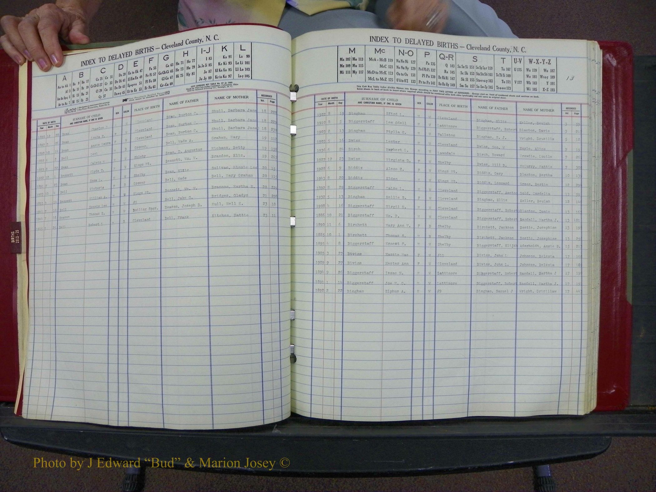 Cleveland Co, NC Delayed Births Thru 1960 (56).JPG
