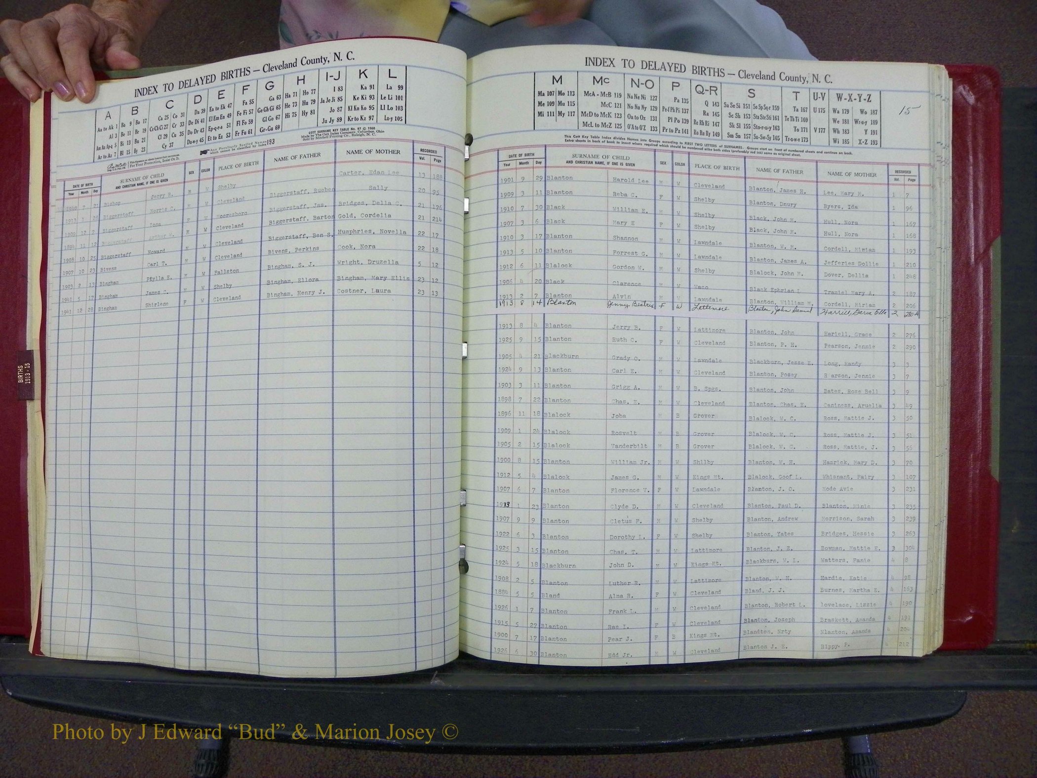 Cleveland Co, NC Delayed Births Thru 1960 (58).JPG