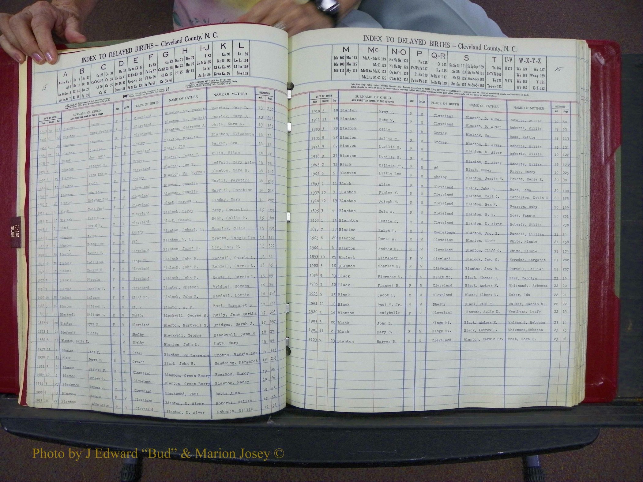 Cleveland Co, NC Delayed Births Thru 1960 (59).JPG