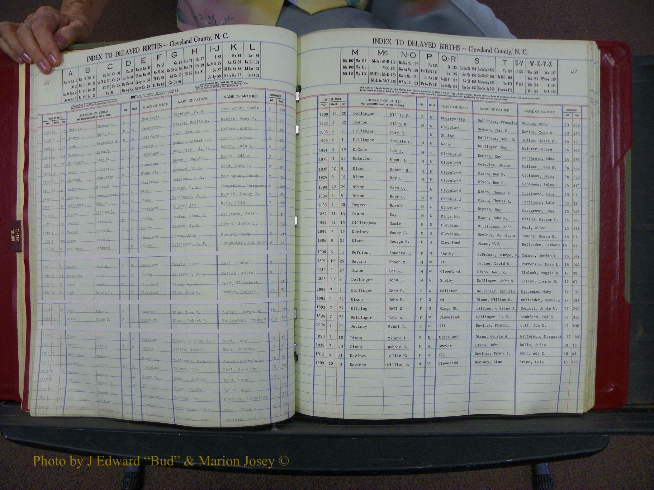 Cleveland Co, NC Delayed Births Thru 1960 (81).JPG