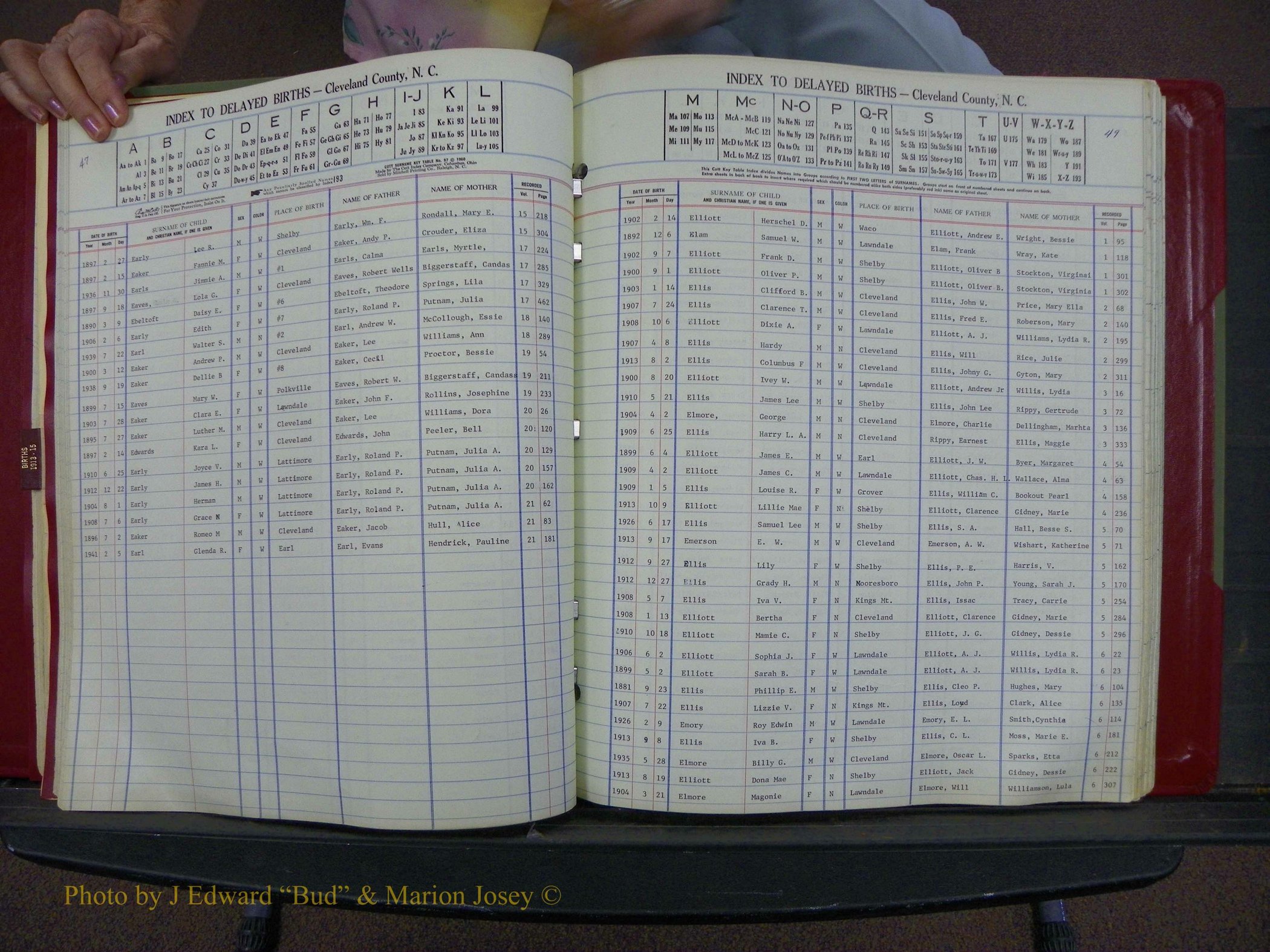 Cleveland Co, NC Delayed Births Thru 1960 (85).JPG