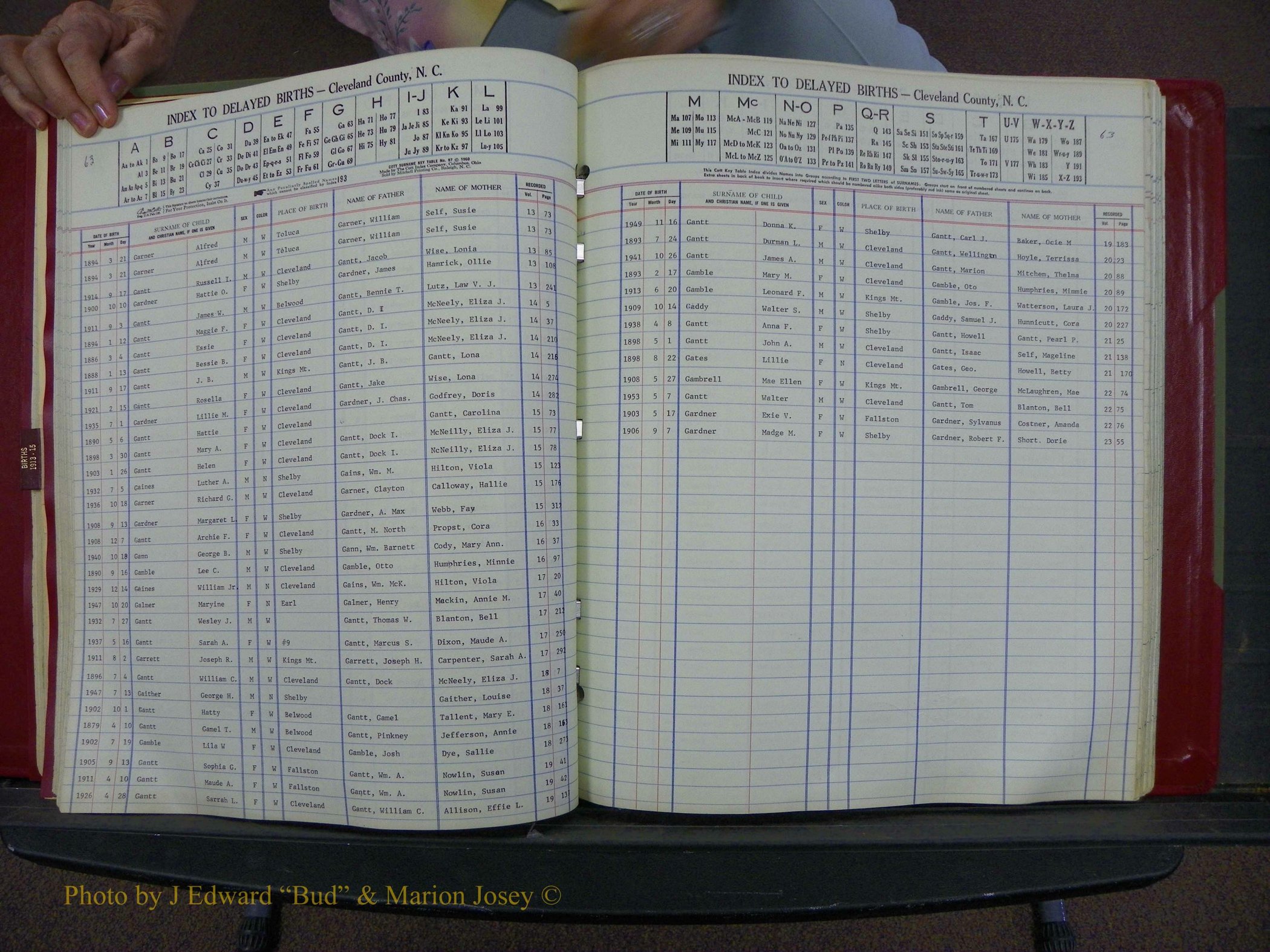 Cleveland Co, NC Delayed Births Thru 1960 (94).JPG