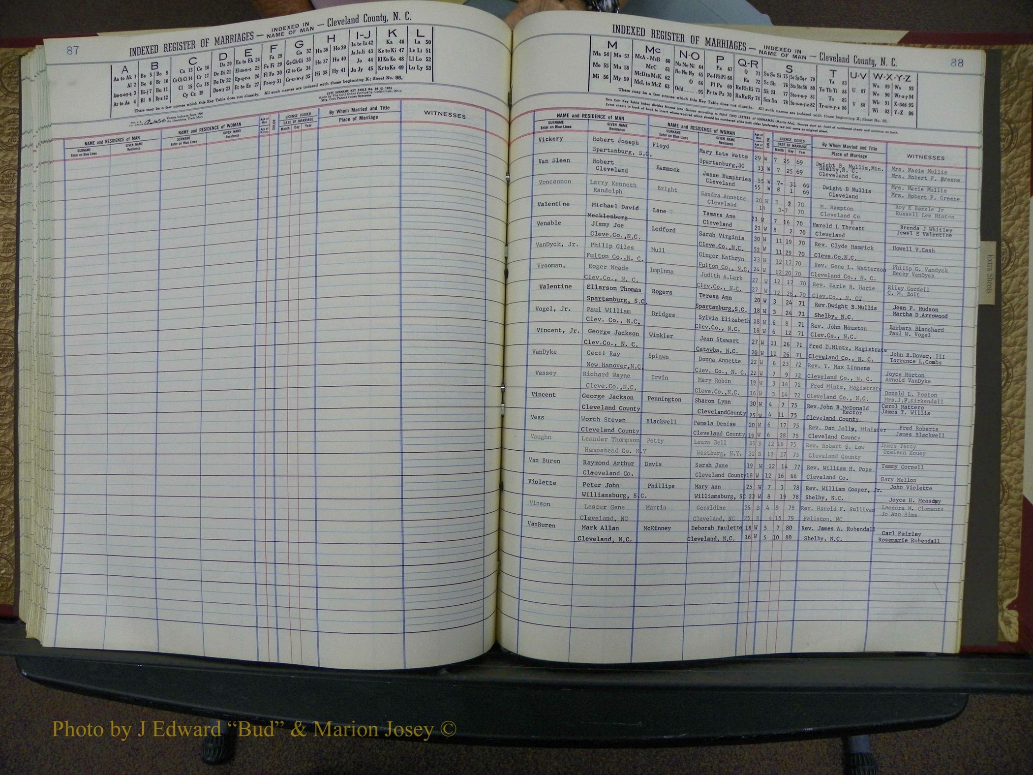 Cleveland Co, NC Marriage Book 8, A-Z, 1969-1981 (141).JPG