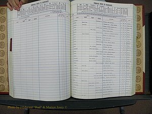 Cleveland Marriage Female Index, Book 9 004.JPG