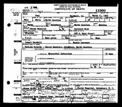 Barnhill, Paul Raymond, Wayne Co, NC.jpg