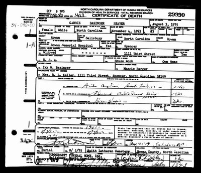 Beaver, Carrie Basinger, Rowan Co, NC.jpg