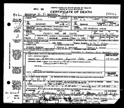 Beaver, Florence Mary Ann Shuping, Rowan Co, NC.jpg