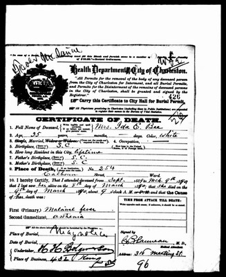 Bee, Ida Evelyn Vinning, Charleston Co, SC.jpg