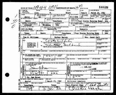 Blunt, Cora M Williams, Bowie Co, TX.jpg