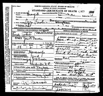 Fowler, Lizzie Taylor, Beaufort Co, NC.jpg