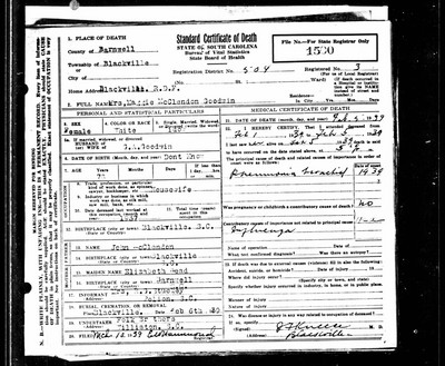 Goodwin, Maggie McClendon, Barnwell Co, SC.jpg