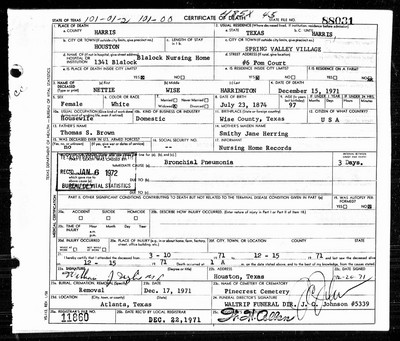 Harrington, Nettie Wise Brown, Harris Co, TX.jpg