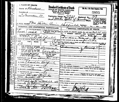 Hatfield, Harriett Ann Baker, Kershaw Co, SC.jpg