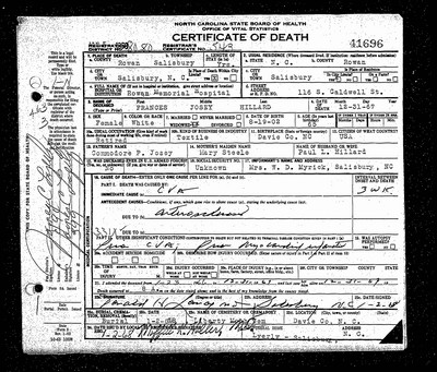 Hillard, Annie Frances Josey, Rowan Co, NC.jpg