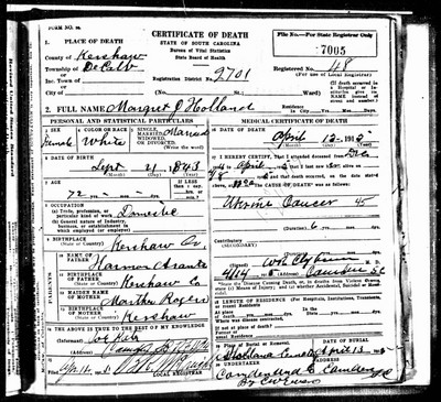 Holland, Margaret Jane Avants, Kershaw Co, SC.jpg