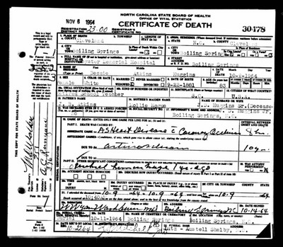 Huggins, Bessie Atkins, Cleveland Co, NC.jpg