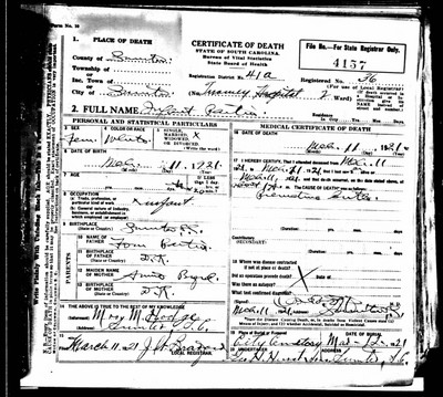 Partin, Infant of Thomas & Annie Byrd, Sumter Co, SC.jpg